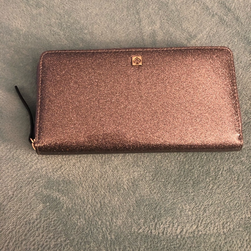 Silver/Grey Kate Spade Glitter Wallet